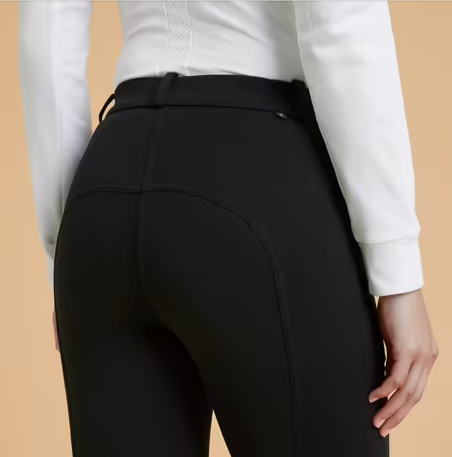 Pantalón de Equitación Negro de algodón FD (Dama)