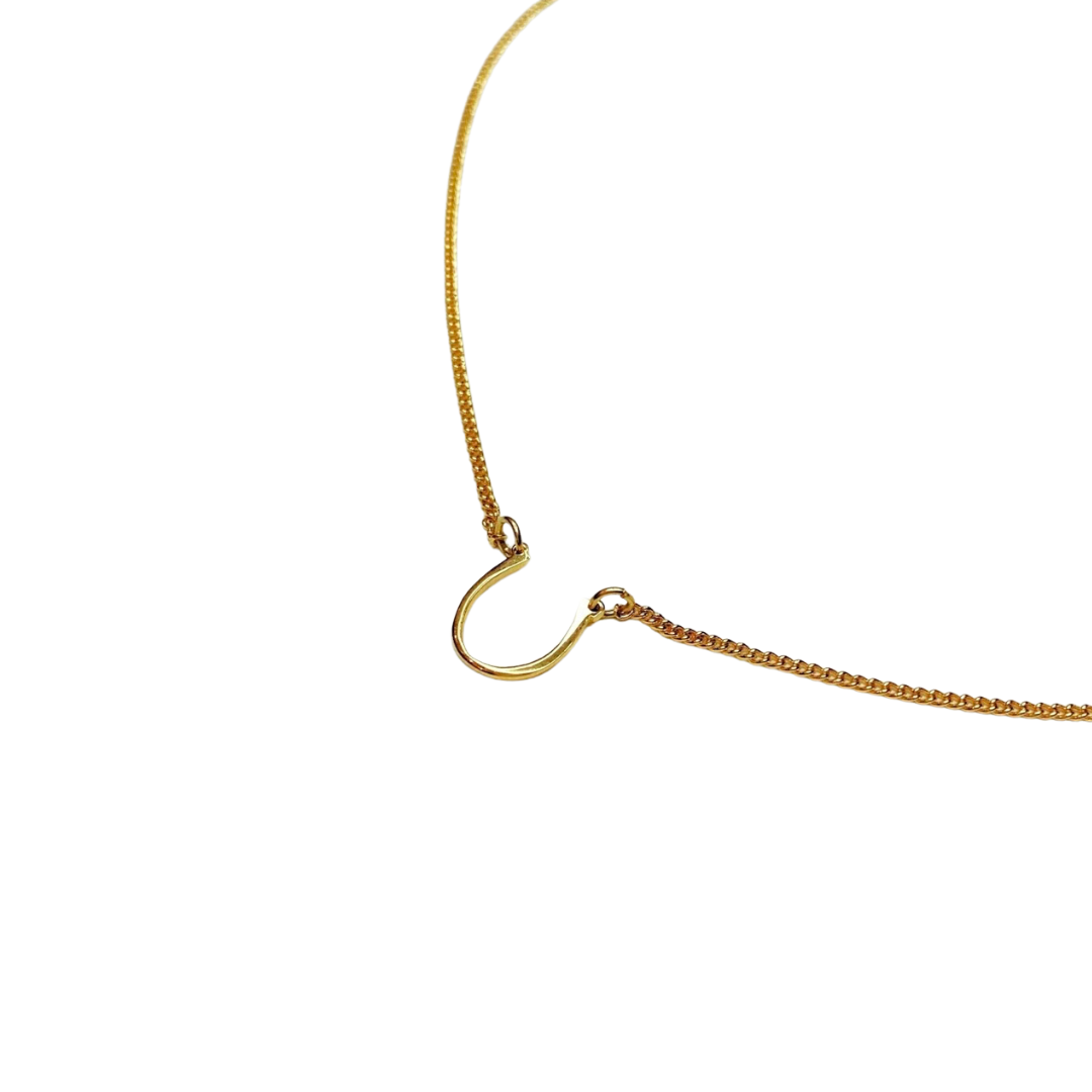 Thin horseshoe necklace (S)