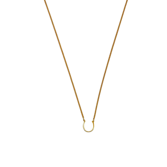 Thin horseshoe necklace (S)